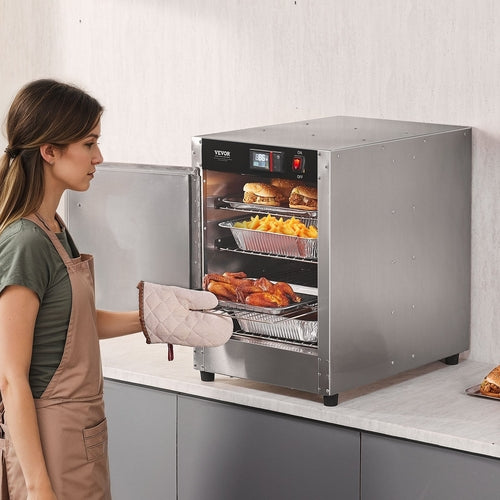 Hot Box Food Warmer 4-Tier Concession Warming Cabinet With Water Tray